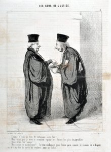 हॉनर ड्यूमियर द्वारा कलाकृति (1808-1879)। १८४५ से चरिवारी की तारीखें: सेरी लेस पीपल डे जस्टिस "" -जैसा कि मैंने आपको सच में अपनी बात बताई थी! हम सुंदर थे। हम सुंदर थे!... यह वास्तव में केवल पैलेस में है कि हम बहस करने और इसके बारे में बात करने का द्वारा होनोरे ड्यूमियर