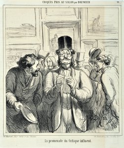 हॉनर ड्यूमियर द्वारा कलाकृति (1808-1879)। 1865 से चारिवारी की तारीखें: सैलून ला प्रोमेनेड डू क्रिटिक प्रभावशाली म्यूसी डेस ब्यूक्स आर्ट्स में ली गई सीरी स्केच - पालिस लॉन्गचैम्प, मार्सिले द्वारा होनोरे ड्यूमियर
