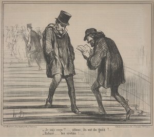 प्रदर्शनी 1859, नहीं। 5: मैं पास हो गया! द्वारा होनोरे ड्यूमियर