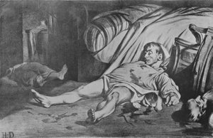 ला रुए ट्रांसनोनियन, 1834 द्वारा होनोरे ड्यूमियर