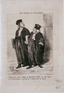 वकीलों और Litigants- अंत में! हम संपत्ति के रूप में अलग हो गए द्वारा होनोरे ड्यूमियर