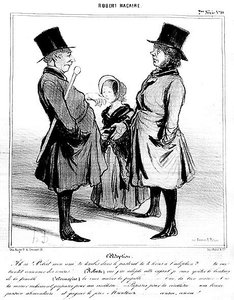 रॉबर्ट मैकेयर: दत्तक ग्रहण, ड्यूमियर द्वारा - 25/04/1841 के "" चारिवारी"" में द्वारा होनोरे ड्यूमियर
