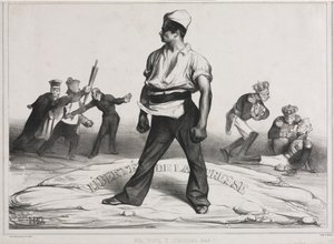 मासिक एसोसिएशन प्लेट 20: इसके साथ ध्यान न दें !, 1834। द्वारा होनोरे ड्यूमियर