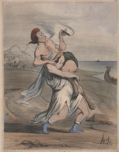 प्राचीन इतिहास, सं। 13: हेलेन का अपहरण (प्राचीन इतिहास, सं। 13: हेलेन का अपहरण) द्वारा होनोरे ड्यूमियर