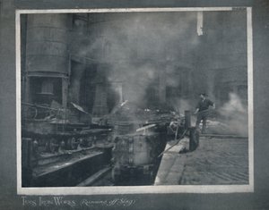 टीस आयरन वर्क्स - रनिंग ऑफ स्लैग, 1919 द्वारा हूड एंड कंपनी लिमिटेड