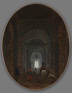 पोसटिपो का ग्रोटो, c.1769 द्वारा ह्यूबर्ट रॉबर्ट