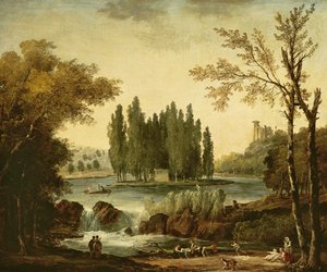 1802 ईर्मेनविले में जीन-जैक्स रूसो का मकबरा