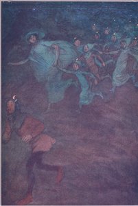 सर ह्यू इवांस, ऐनी पेज, और अन्य, विंडसर के मीरा पत्नियों से चित्रण, 1910 दर्ज करें द्वारा ह्यूग थॉमसन