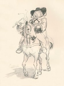 द वाइफ ऑफ बाथ के लिए प्रारंभिक स्केच, c1917 द्वारा ह्यूग थॉमसन
