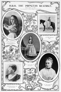 प्रिंसेस बीट्राइस, रानी विक्टोरिया का सबसे छोटा बच्चा, 1901। द्वारा ह्यूजेस और मुलिंस