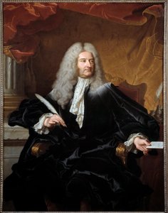 लुई जर्मेन डी चाउवेलिन (1685-1762) का पोर्ट्रेट, मार्क्विस डी ग्रोस्बोइस, विदेश मामलों के राज्य सचिव और हयासिंथे रिगौड (1659-1743) 1727 सन द्वारा सील पेंटिंग के गार्ड। 1,11x1,46 मीटर टूलूज़ म्यूज़ी डेस ऑगस्टिन्स - लुई जर्मेन डे चो का पोर्ट्रेट द्वारा जलकुंभी फ्रेंकोइस रिगौड