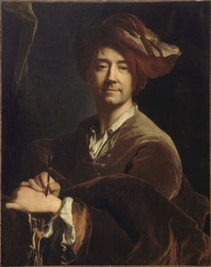 सेल्फ-पोर्ट्रेट सेल्फ-पोर्ट्रेट ने एक यांत्रिक पेंसिल के साथ कहा, 1711।