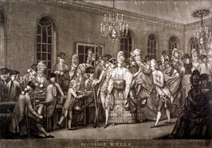 Bagnigge Wells, लंदन, 1772 में एक भीड़ भरे कमरे का दृश्य। द्वारा आईआर स्मिथ