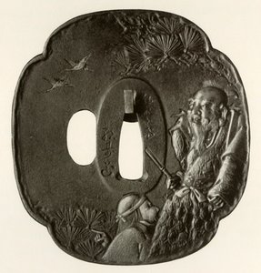 द ओल्ड कपल ताकासागो, c1800-1820, 1910। द्वारा इचिजोसै हिरोटोशी