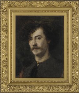 व्हिसलर का पोर्ट्रेट, 1865 (एल्यूमीनियम पैनल पर चढ़ा कैनवास पर तेल) द्वारा इग्नेस हेनरी जीन फेंटिन लटौर