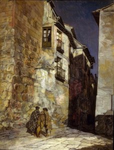 SEGOVIA डे नाइट - TO 1930 - O - L - 94X74 CM द्वारा इग्नासिओ ज़ुल्ओगा वाई ज़बलेटा