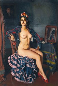 ला बेला ओटेरिटो ला ओटेरिटो अपने ड्रेसिंग रूम में, 1936।