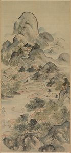 स्प्रिंगटाइम में मछली पकड़ना, 1700s। द्वारा इके नो टैगा