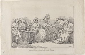 सिटी कोर्टशिप, 1786., 1786। द्वारा थॉमस रोलैंडसन के प्रतिरूपणकर्ता।