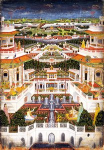 हरेम गार्डन, सीए 1764-1765 के साथ एक पैलेस कॉम्प्लेक्स