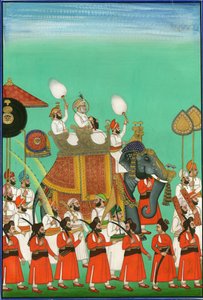 जोधपुर राइडिंग ऑफ़ ए ए हाथी, c। 1780