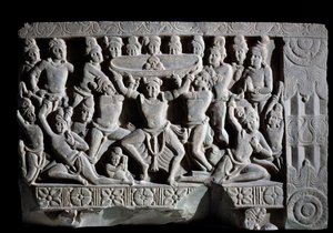 पगड़ी की आराधना (राहत का टुकड़ा, 225-325) द्वारा इंडियन स्कूल