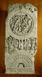 जातक, अमरावती (चूना पत्थर) से एक कहानी का चित्रण द्वारा इंडियन स्कूल
