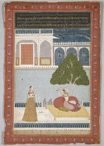 देशारती रागिनी, दिनांक 1768 (रखी कागज पर तप) द्वारा इंडियन स्कूल