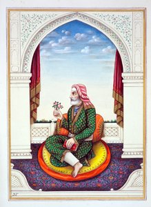 दीवान सावन मल (मुल्तानवाला), पंजाब के साम्राज्य से, इसके शासकों और प्रमुखों, खंड II, एक अज्ञात भारतीय कलाकार द्वारा 30 वॉटरकलर अध्ययन की मात्रा, c.1840 (कागज पर wc) द्वारा इंडियन स्कूल
