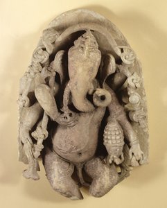 गणपति का चित्र, चंदेला राजवंश (बलुआ पत्थर)