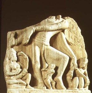 Figure of Natesa, Chittorgarh, Rajasthan, Pratihara dynasty (sandstone) द्वारा इंडियन स्कूल