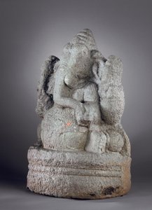 गणेश, १२ वीं -१३ वीं शताब्दी (ग्रेनाइट) द्वारा इंडियन स्कूल