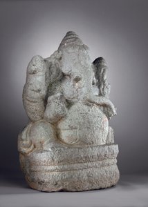 गणेश, १२ वीं -१३ वीं शताब्दी (ग्रेनाइट) द्वारा इंडियन स्कूल