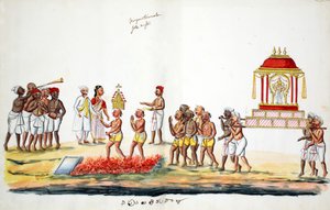 हिंदू अग्निशमन समारोह (कागज पर wc) द्वारा इंडियन स्कूल