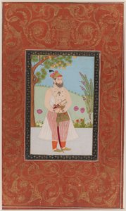 इराज खान, 1875-1900 (कागज पर अपारदर्शी wc और सोना) द्वारा इंडियन स्कूल