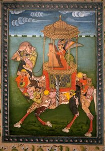 जादू ऊंट। चित्रित लघु, लगभग 1750, राजस्थान की कला और पहाड़ी (भारत)। कोरिया का राष्ट्रीय संग्रहालय, सियोल (दक्षिण कोरिया)। द्वारा इंडियन स्कूल