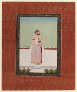 मुनीर अल-मुल्क बहादुर, 1875-1900 (कागज पर अपारदर्शी wc और सोना) द्वारा इंडियन स्कूल
