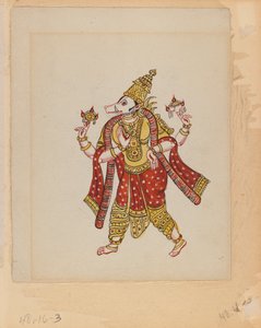 भारतीयों को विभिन्न व्यवसायों में दिखाने वाली नौ छवियों में से एक है (कागज पर wc) द्वारा इंडियन स्कूल