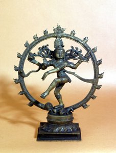 शिव अग्नि के घेरे में नृत्य करते हैं और बुराई की आत्मा को कुचलते हैं। 18 वीं सदी। , मिलन द्वारा इंडियन स्कूल