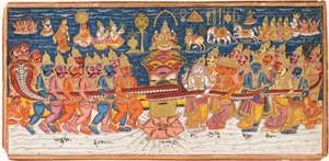 दूध के महासागर का मंथन, c.1825