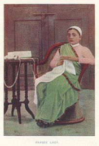 भारतीय मूल निवासी: पारसी लेडी (रंगीन फोटो)