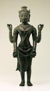 जावा से विष्णु का चित्र (कांस्य)