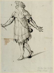 एक ड्र्यूड, c.1638 (कागज पर कलम और स्याही) द्वारा Inigo जोन्स