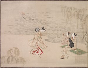सीहोर में सुंदरियां, सी। 1765-1792। द्वारा इप्पित्सुसाई बंचो