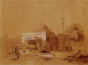 सार्सोकेय सेलो के कैथरीन पार्क में तुर्की स्नान मंडप की परियोजना, सी। 1850 द्वारा इपोलिट एंटोनोविच मोनिगेटी