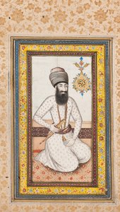 करीम खान ज़ैंड का पोट्रेट, नादिर शाह, क़ज़र ईरान के साथ एक जोड़ी