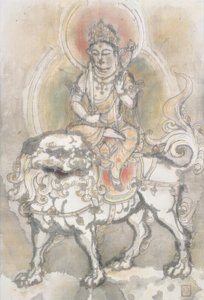 इरी हाको, मंजुश्री शेर पर बैठे द्वारा इरी होको