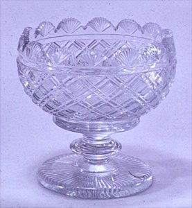 चीनी का कटोरा, वॉटरफोर्ड, c.1810 (ग्लास) द्वारा आयरिश स्कूल