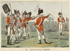 द ऑकवर्ड स्क्वाड, 1793 (रंगीन नक़्क़ाशी)