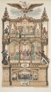 फ्रंटस्पाईल, द इंग्लिश स्पाई, पब से। 1824 (हाथ के रंग का उत्कीर्णन) द्वारा आइजैक रॉबर्ट क्रूइशांक